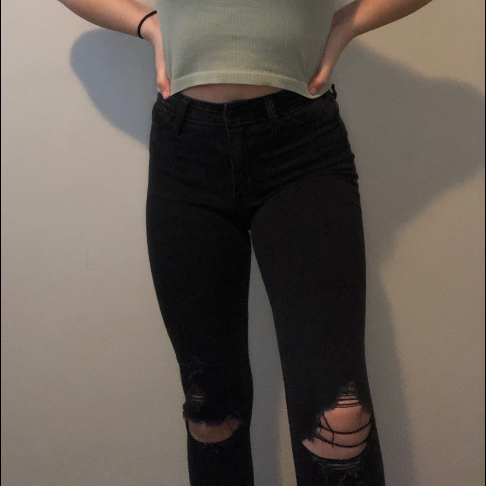 ripped pacsun skinny jeans